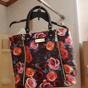 Betsy Johnson floral tote bag